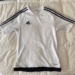 Adidas 3-Stripe Athletic Shirt | Size: S | Color: White